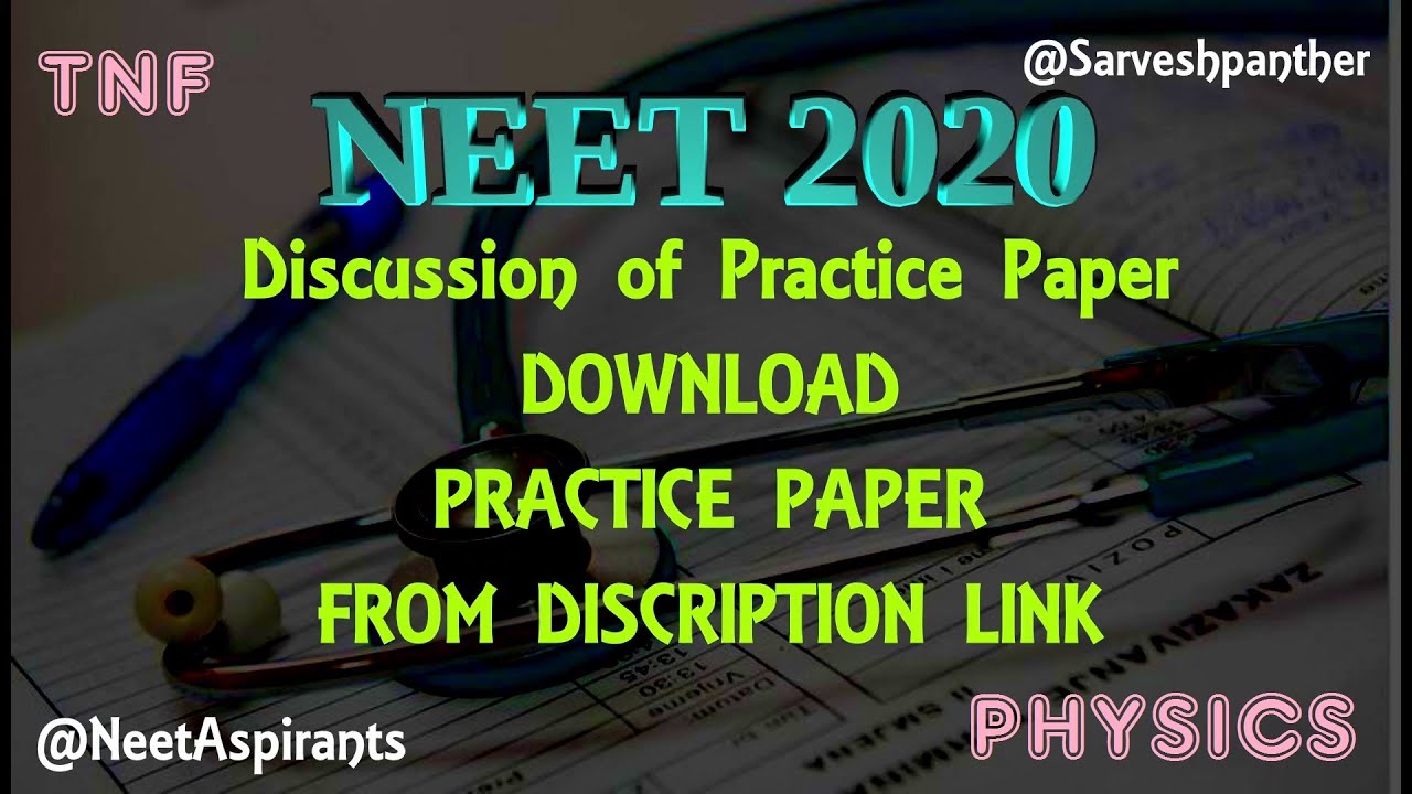 PHYSICS Complete Syllabus Test Series GTS -8 (||) 2020 || TNF