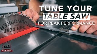 Table Saw Tune Up and Maintenance