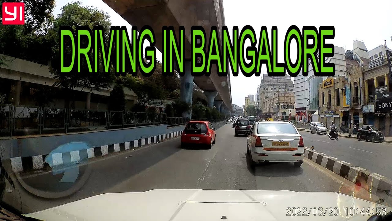 Driving in Bangalore Cunningham Road To Koramangala YouTube