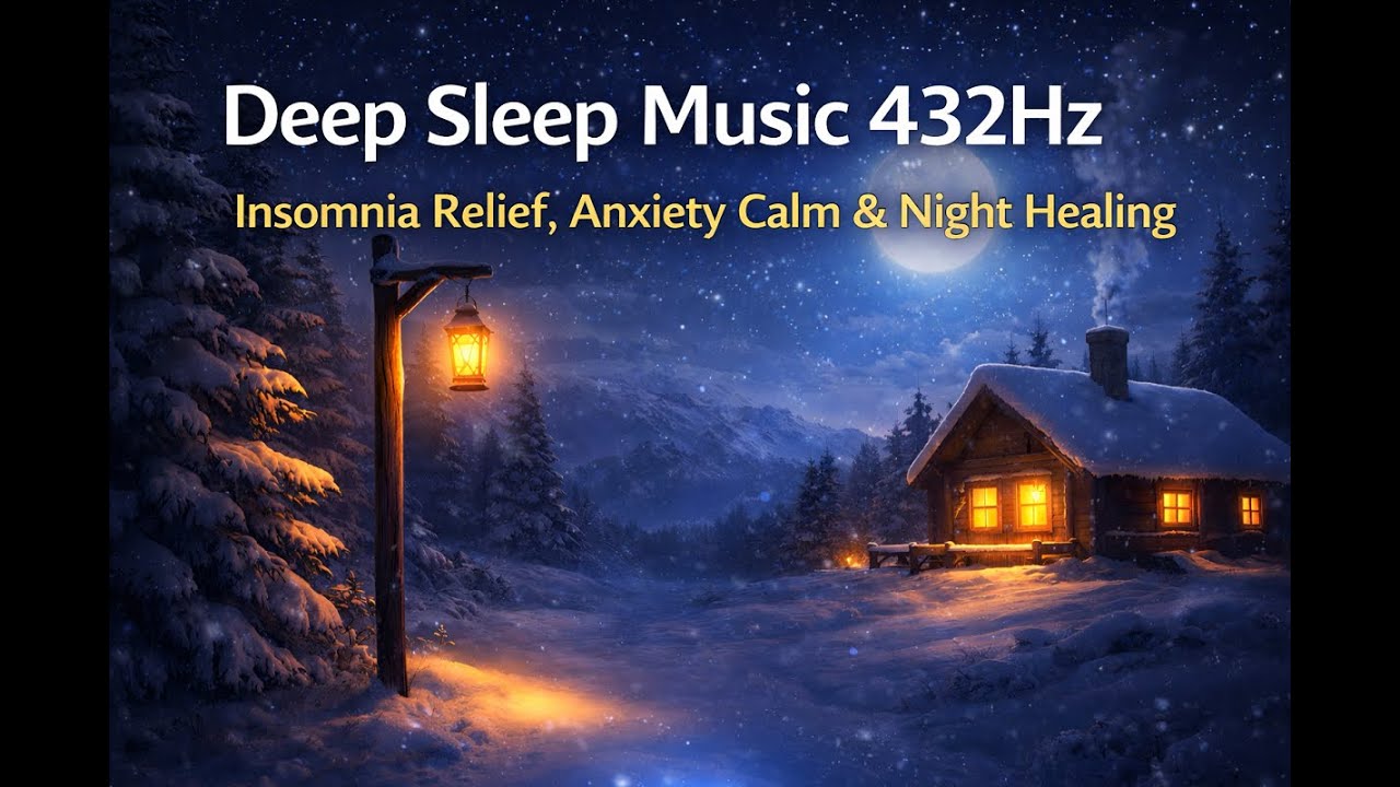 Deep Sleep Music 432Hz | Insomnia Relief, Anxiety Calm & Night Healing | Calm Flow Meditation