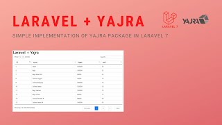 Implementasi Sederhana Dari Package Datatables Yajra Di Laravel 7 | Part 1