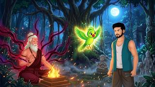 The Magical Parrot and the Greedy Sorcerer | Hindi Moral Stories | Magical Tales | Cartoon Stories