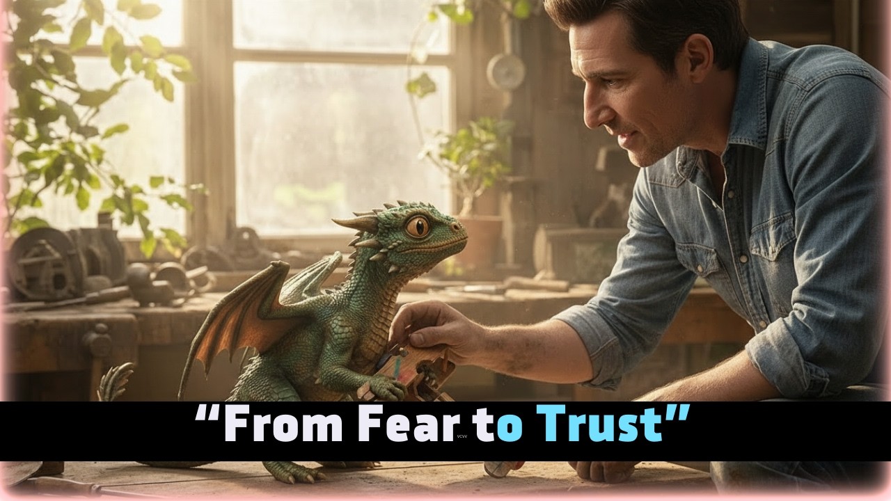 A Dragon Hatchling Protected His Broken Toy Plane—until a Human Helped It Fly Again