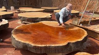 Giant Tree Trunks TURN INTO Stunning Coffee Tables!