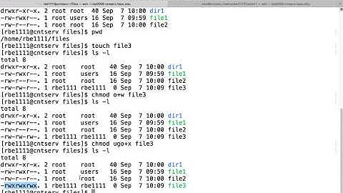 Linux file permissions symbolic mode