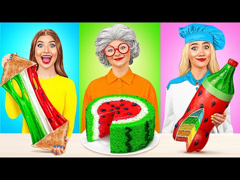 Видео: Кулинарный Челлендж: Я против Бабушки | Вкусные Рецепты от Jelly DO Challenge