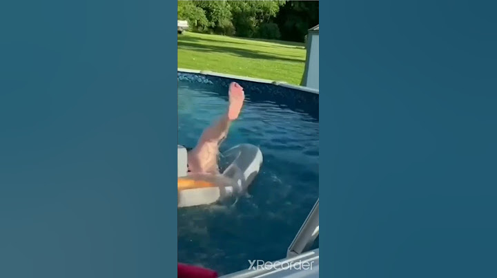fat lady falls into pool