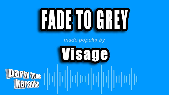 Fade to Grey Karaoke version - Karaoke performance video thumbnail