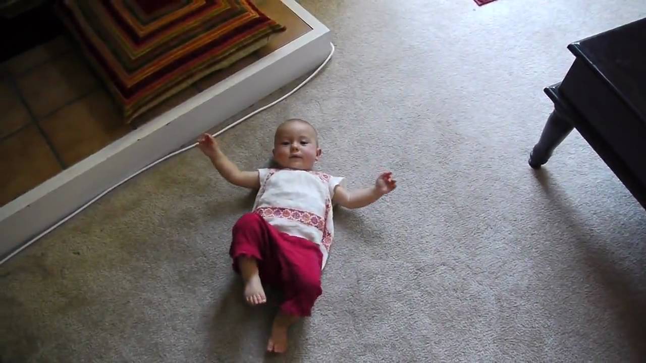 My Baby Crawling on Her Back YouTube