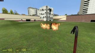 GMod: The combine with flamethrowers against Stargate Replicators