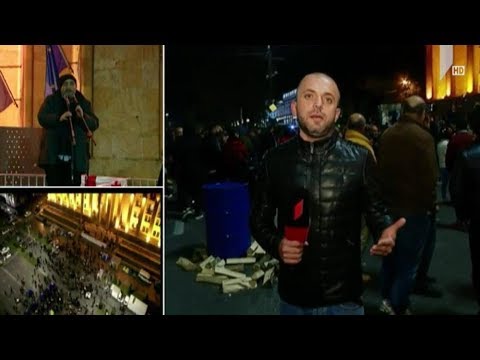 საპროტესტო აქცია პარლამენტთან