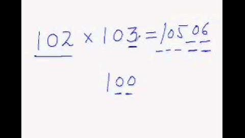 Multiplying Numbers Close to Base 100 above