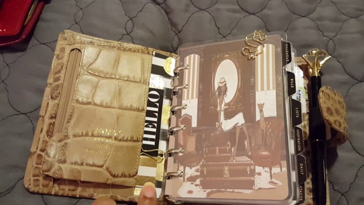 Louis Vuitton PM Agenda and Filofax Classic Croc Comparison and Setup - YouTube