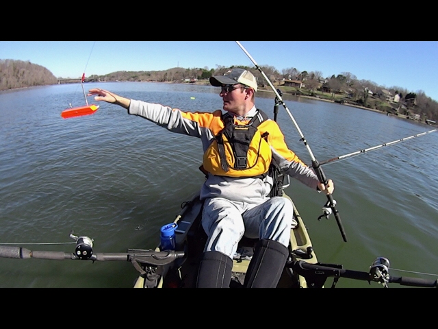 Zakk Royce Planer Boards First Attempt on the Tennessee River-Kayak  Catfishing 