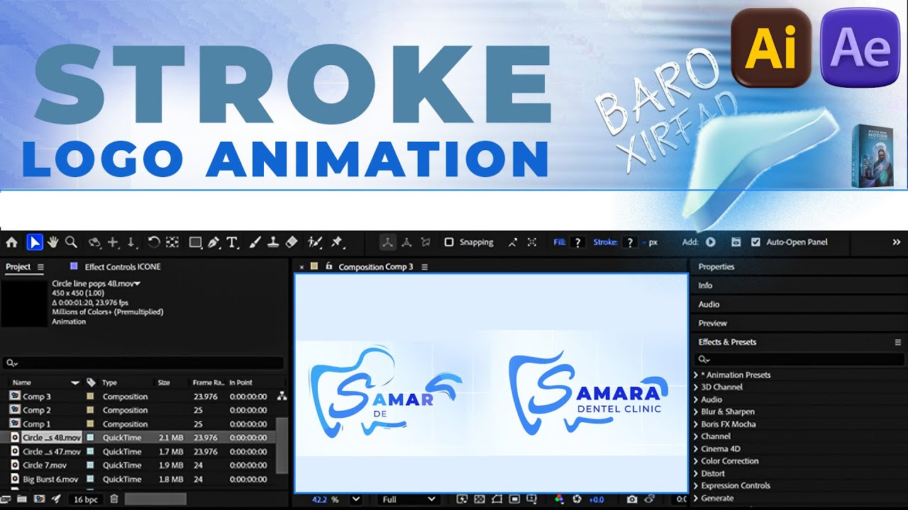 Logo Animation in AE & AI Tutorial (Simple Logo animation) - YouTube