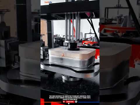 Innovation Technology Horizontal Press Machine: Precision Automatic Tray Forming #tech