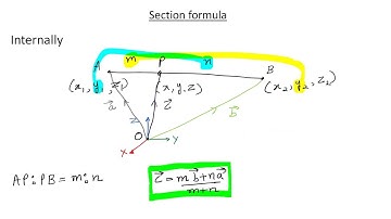 Section Formula in Vectors | Class 12th [Hindi]