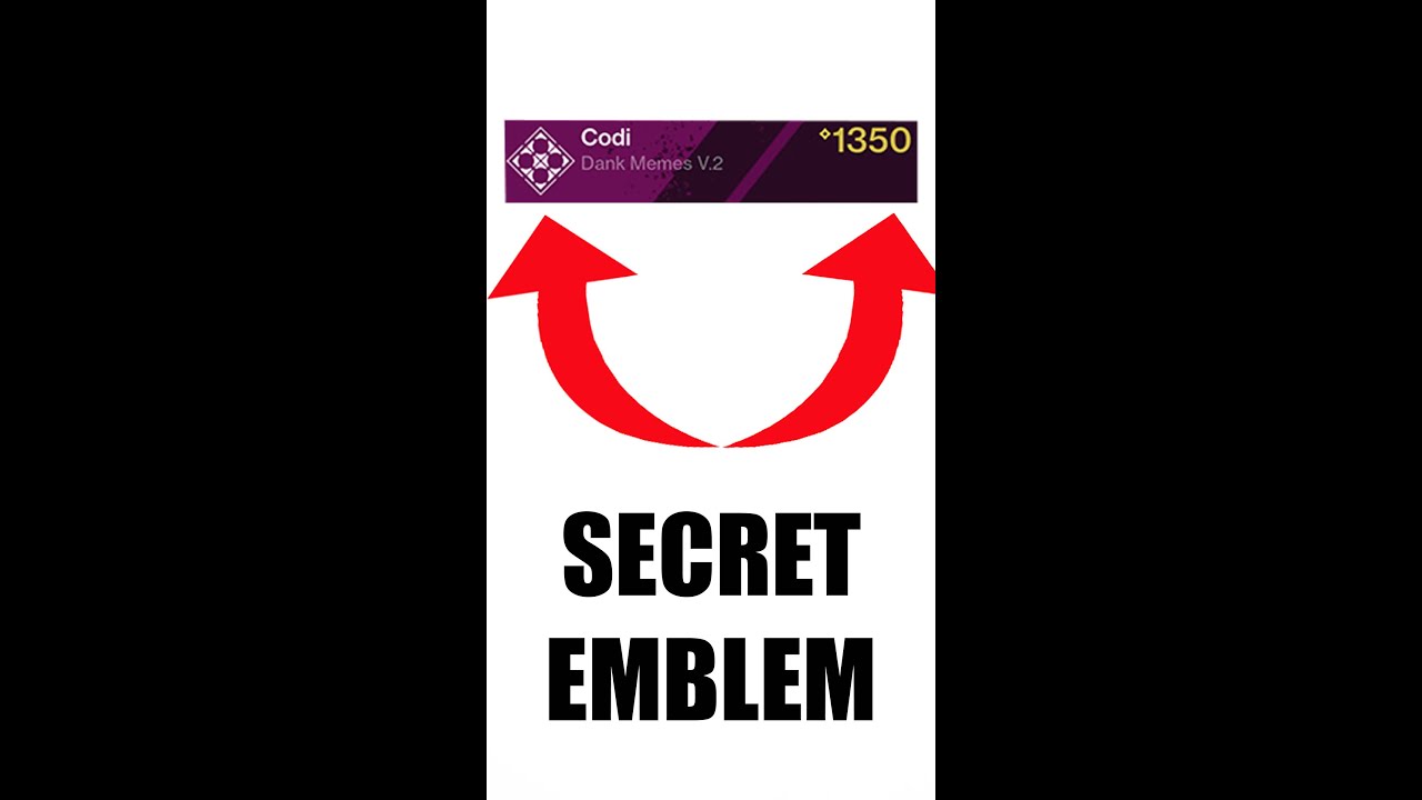 HOW TO GET THE NEW SECRET EMBLEM IN DESTINY!