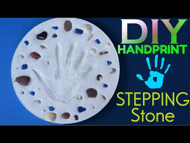 DIY Stepping Stone Kit, Handprint Stepping Stone, Footprint Stepping Stone  