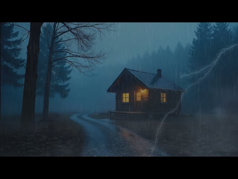 Rain and Thunder at Night – Fall Asleep Instantly with Soothing Sleep ...