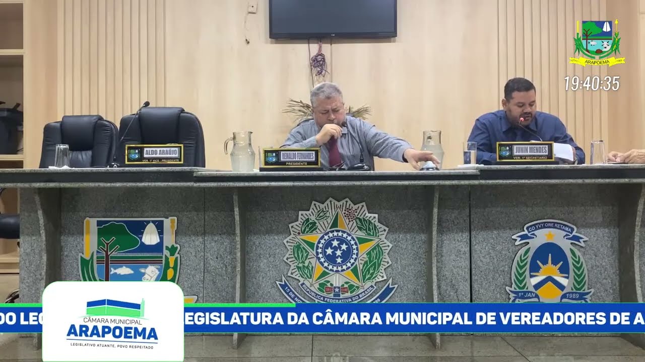 33ªSESSÃO EXTRAORDINÁRIA - CÂMARA MUNICIPAL DE VEREADORES DE ARAPOEMA 18-09-2025