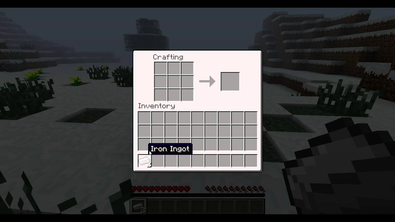 How to craft a shear in minecraft! - YouTube