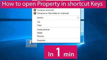 How to open file or folder properties quickly in shortcut keys || techjourney