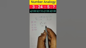 Number Analogy #shorts #shortvideo #viralvideo #viral #trending #maths #reasoning