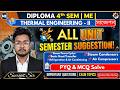 🔥SUGGESTION 2026 For Diploma 4th Semester ME | Thermal Engineering - II । All Unit | By Surojit Sir✅