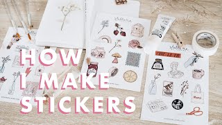 ☆ how i make stickers ☆