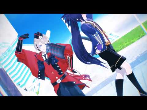 【刀剣乱舞 | Touken Ranbu | MMD】おねがいダーリン/ Please, Darling『Hyuuga and Fuduo』