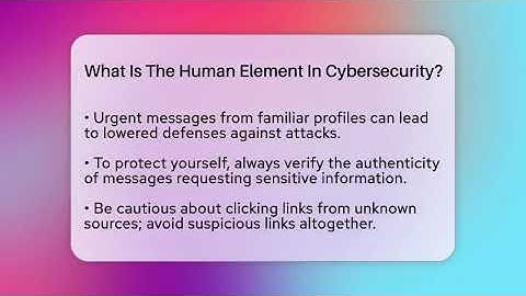 What Is The Human Element In Cybersecurity? - Everyday-Networking