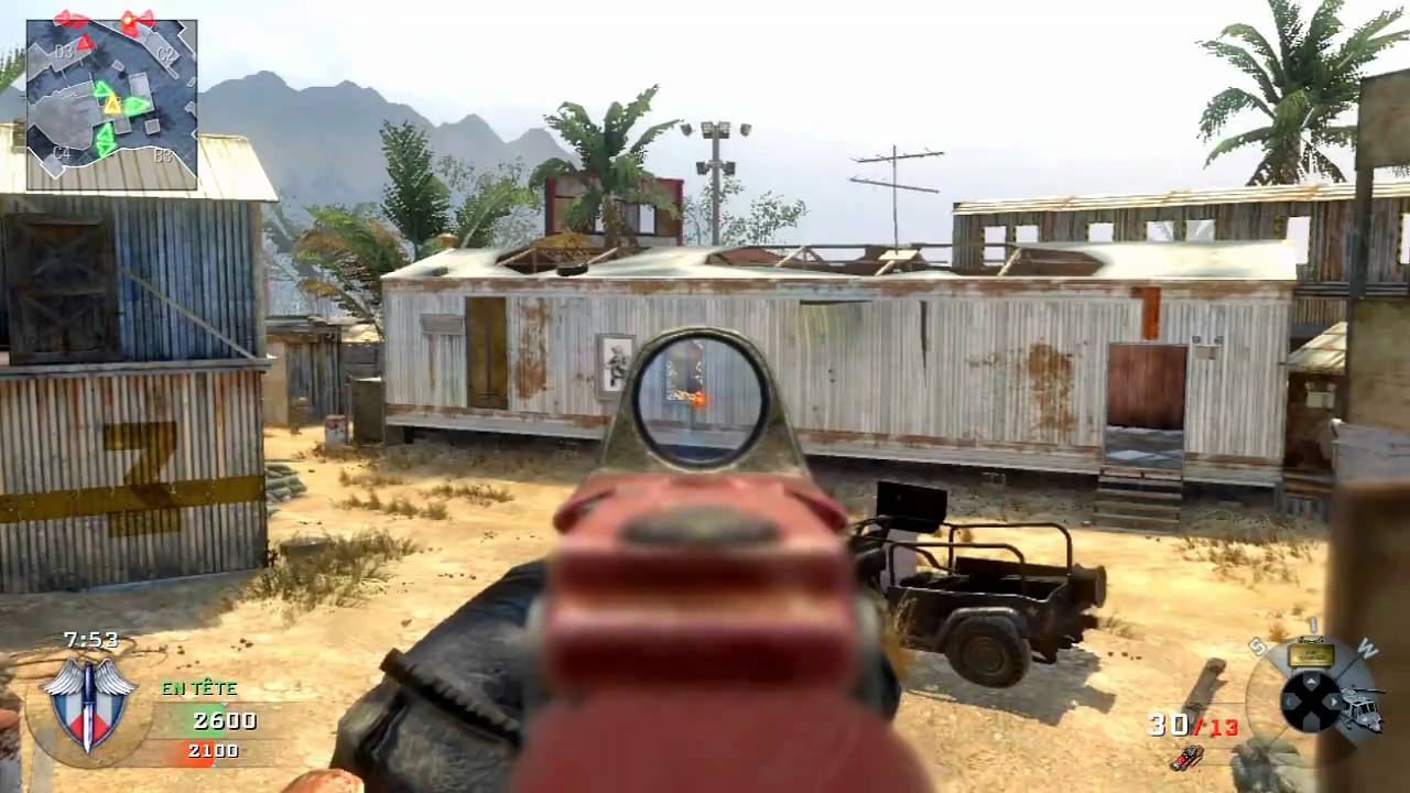 Black Ops match a mort par équipe dans Firing Range (30-1).