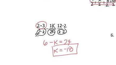 Algebra 2, 9.6 Solving Rational Equations