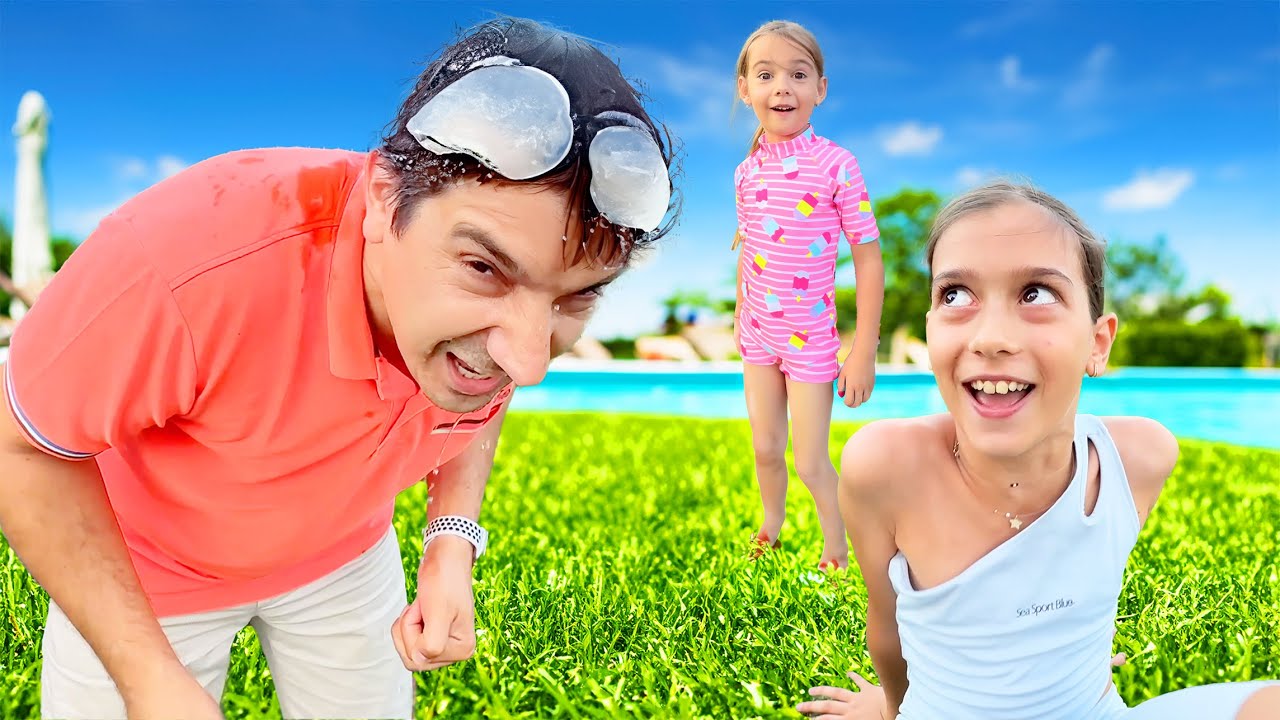 🥴 TATA e UDAT cu APĂ RECE  🗑️ PRANK în VACANȚA de VARĂ ❓