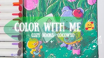 Color With Me | Cozy Nooks - Coco Wyo Coloring Book | Using Acrylic Markers 