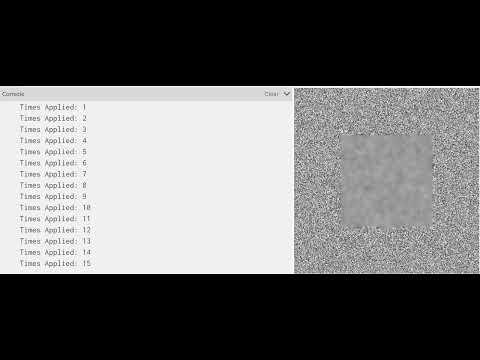 Box Blur a small segment blurring noise by averaging out 9 pixels in a square shape
