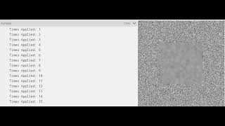 Box Blur a small segment blurring noise by averaging out 9 pixels in a square shape