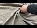 Linen Fabric Slub Weave in Taupe Brown | Upholstery / Slipcovers / Curtains | Poly / Cotton /...