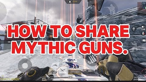 How to share your Mythic guns. How to upgrade your mythic gun. @callofdutymobile