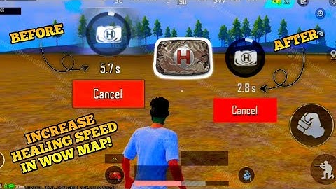 How To Increase Healing Speed in WOW Map 💥🔥 | Fast Heal Trick in PUBG WOW Mode