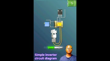 Simple Inverter circuit, circuit diagram at the endof the video #electricity #electronic #led #solar