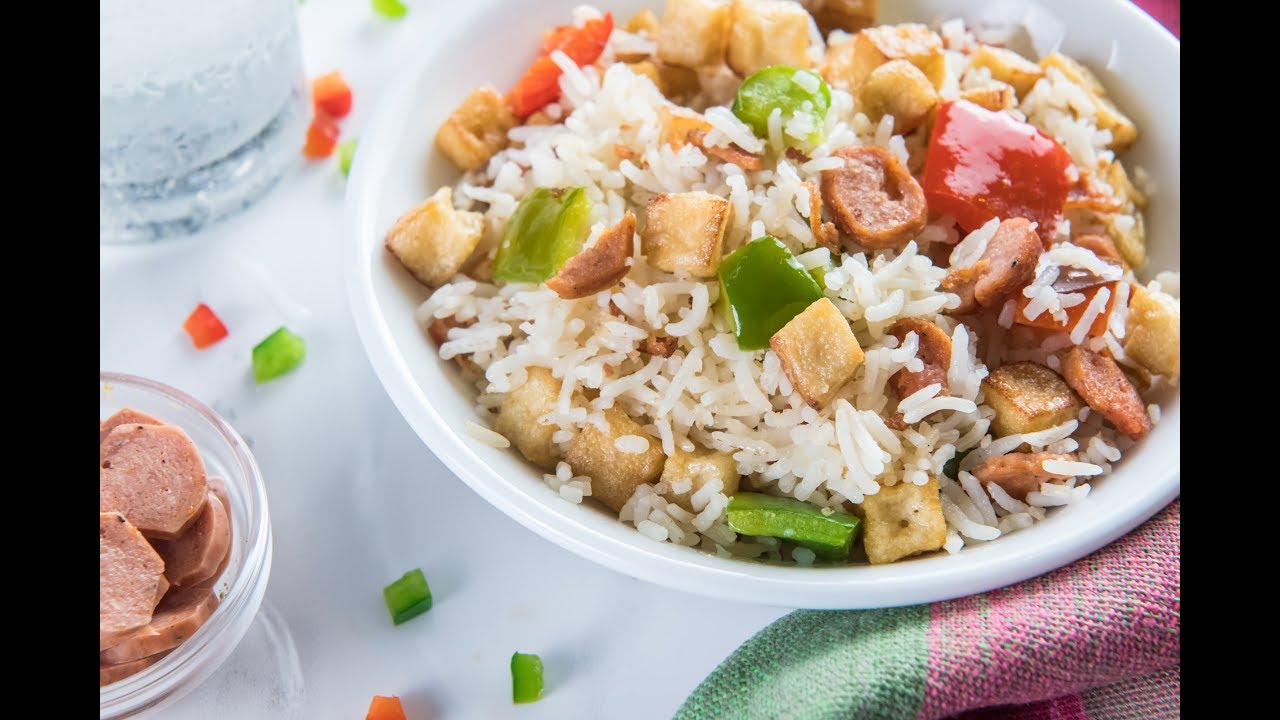 Knorr Fried cheese and sausage rice YouTube