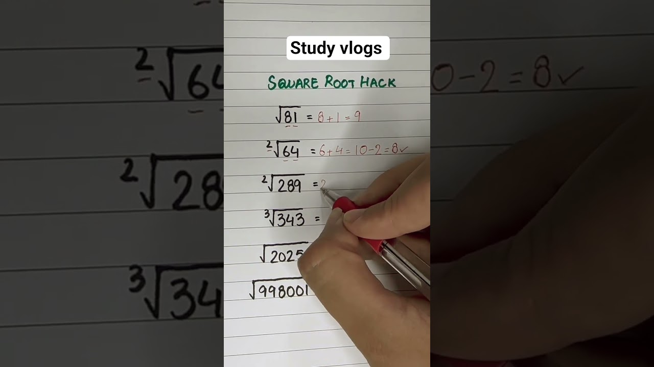 square root hacks 