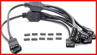 Micro Connectors Addressable RGB Cables Reliable Extension for Your ARGB Setup