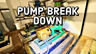 Leaking TACO Condenser Chiller Pump Removal And Breakdown