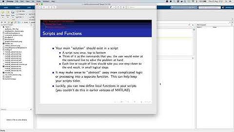 MATLAB Advanced Workshop (Semester 2, 2020)