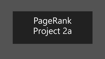 Pagerank | Demonstration | Project 2a | CS50 AI