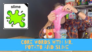 Build Mr Potato Head In Slime Using Core Words Yes No Here With Aac Symbols