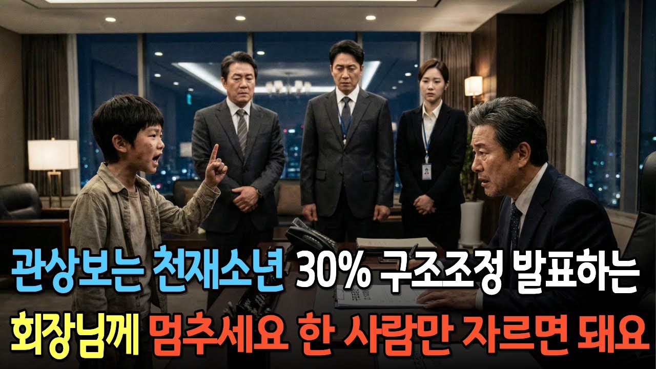 30%의 직원을 해고하는 대규모 구조조정을 막은 관상보는 천재소년의 기가막힌 이야기 